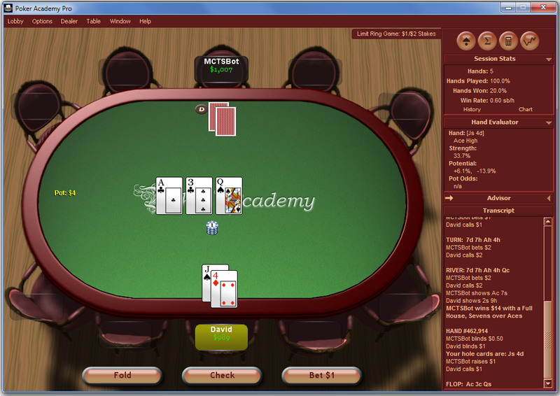 Screenshot of Poker Academy Pro